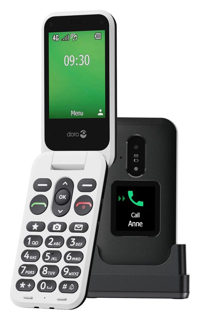 Leva E30 4G Smartphone 7,11 cm (2.8 Zoll) 0,3 MP Single SIM  (Schwarz, Weiß) 