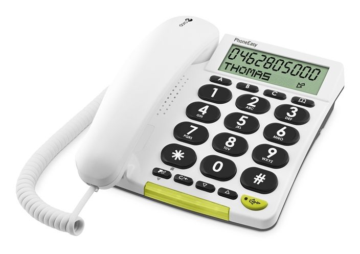 PhoneEasy 312cs schnurgebundenes Großtastentelefon CLIP-Funktion 