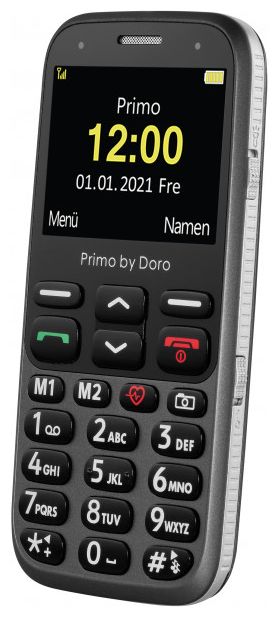 Primo 368 2G Smartphone 5,84 cm (2.3 Zoll) 3 MP Single SIM (Schwarz, Graphit) 