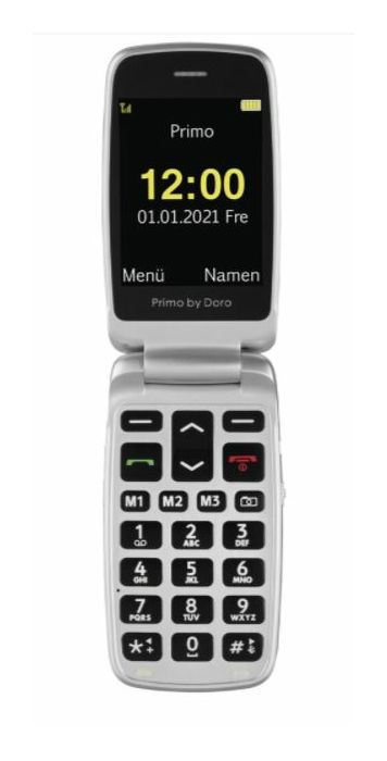 0,3 Single 2G Grau, cm (Graphit, 7,11 Doro (2.8 Silber) Technomarkt Zoll) MP 408 Smartphone von SIM expert Primo