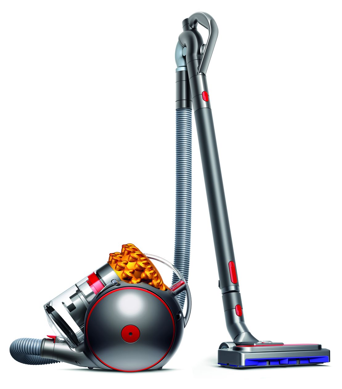Cinetic Big Ball Multi Floor 2 Bodenstaubsauger Beutellos 700 W  (Grau, Gelb) 