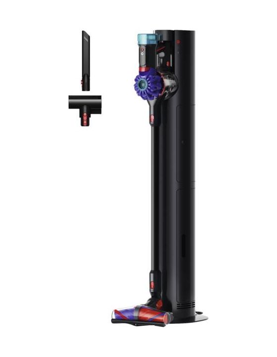 V10 Konical + Auto-empty Dok Handstaubsauger Beutellos bis 60 min Laufzeit HEPA  (Schwarz, Blau) 