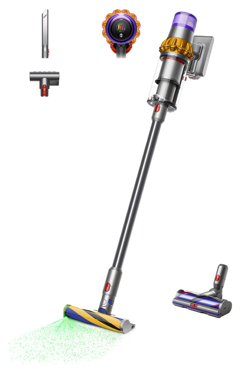 V15 Detect Absolute Handstaubsauger Beutellos bis 60 min Laufzeit HEPA  (Edelstahl) 