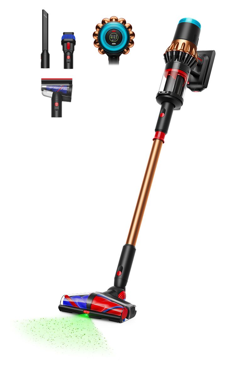 V16 Piston Animal Handstaubsauger Beutellos bis 70 min Laufzeit HEPA  (Schwarz, Kupfer) 