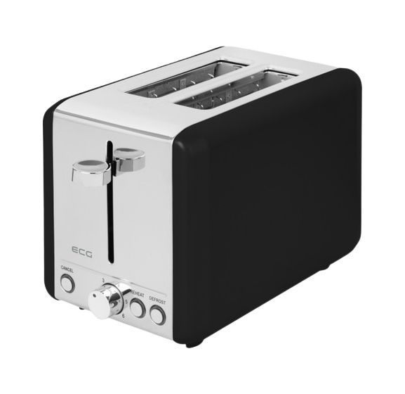 ST2708 Tradizione Nero Toaster 925 W 2 Scheibe(n) 6 Stufen  (Schwarz, Edelstahl) 