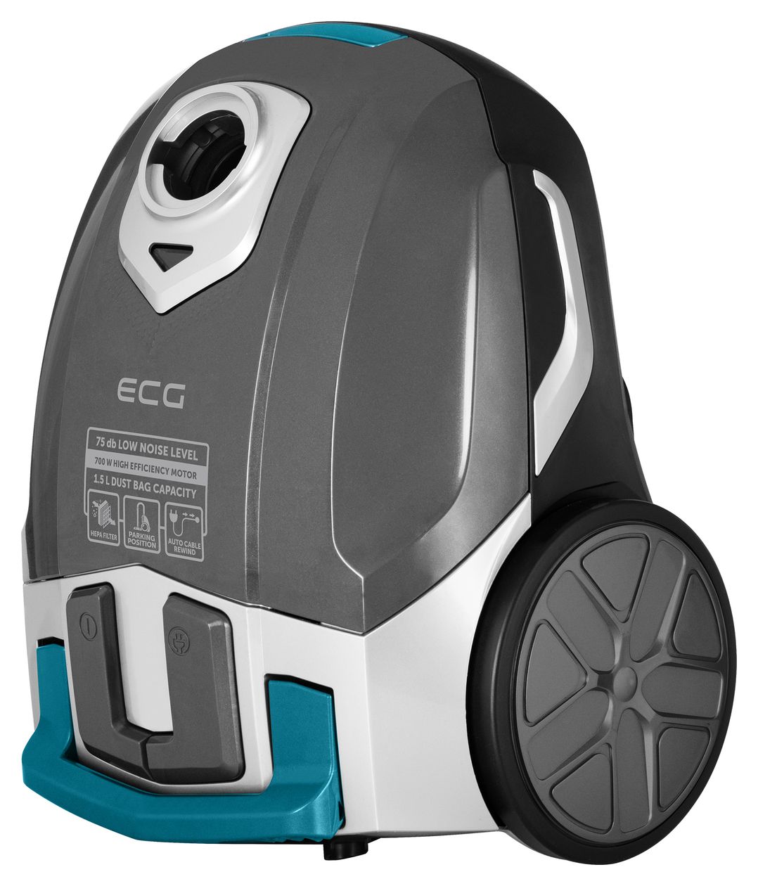 VP S1050 Bodenstaubsauger Beutellos 700 W HEPA  (Türkis, Grau) 