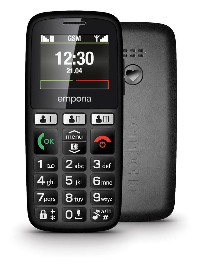 Happy 2G Smartphone 4,6 cm (1.81")  (Schwarz) 