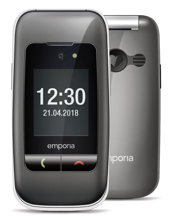 One 2G Smartphone 6,1 cm (2.4 Zoll 2 MP  (Schwarz, Grau) 