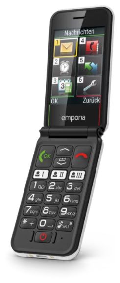 SimpliCity Glam 2G Smartphone 7,11 cm (2.8 Zoll) Single SIM (Schwarz, Weiß) 