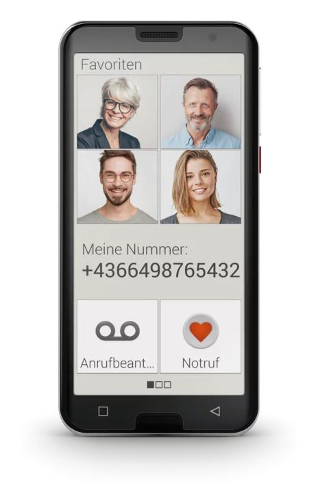 Smart.5 64 GB 4G Smartphone 14 cm (5.5 Zoll) 1,8 GHz Android 13 MP Dreifach Kamera (Schwarz) 