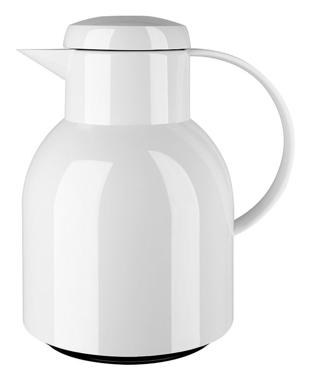 504229 SAMBA Quick Press Isolierkanne 1l Glas-Isolierkolben  (Weiß) 
