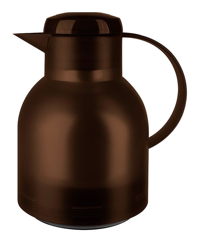 509820 SAMBA Quick Press Isolierkanne 1l Glas-Isolierkolben  (Braun) 