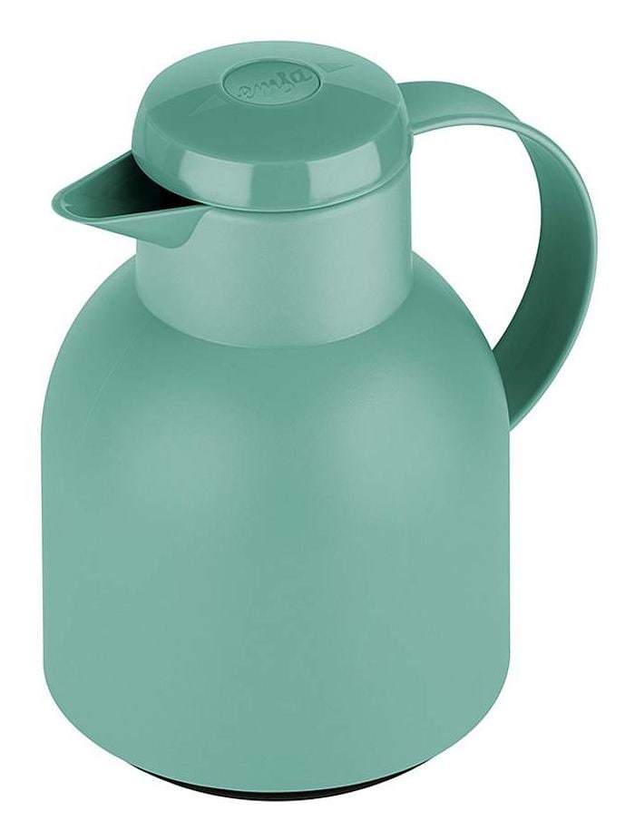 SAMBA Quick Press Isolierkanne 1,0l Glas-Isolierkolben  (Grün) 