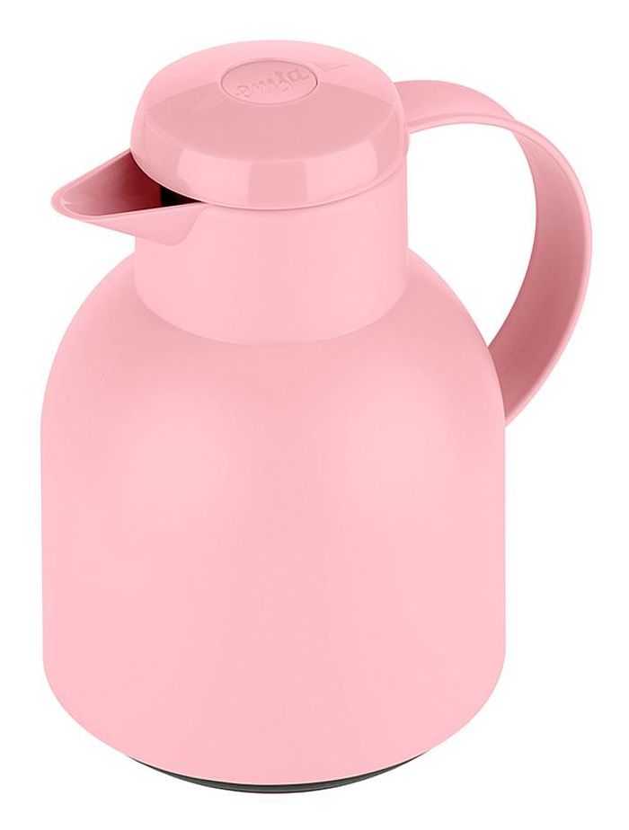 SAMBA Quick Press Isolierkanne 1,0l Glas-Isolierkolben  (Pink) 