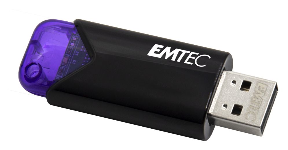 B110 Click Easy USB Typ-A Stick 128 GB  (Schwarz, Violett) 