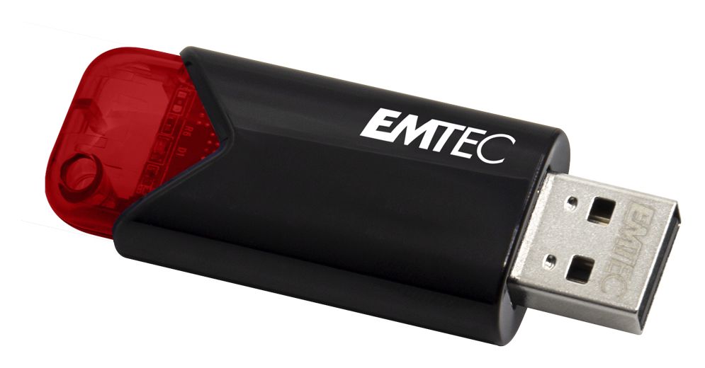 B110 Click Easy USB Typ-A Stick 256 GB  (Schwarz, Rot) 
