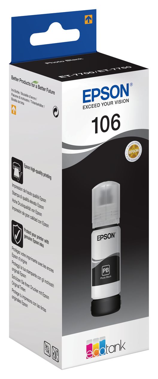 106 C13T00R140 originale Druckerpatronen Foto schwarz 70 ml 