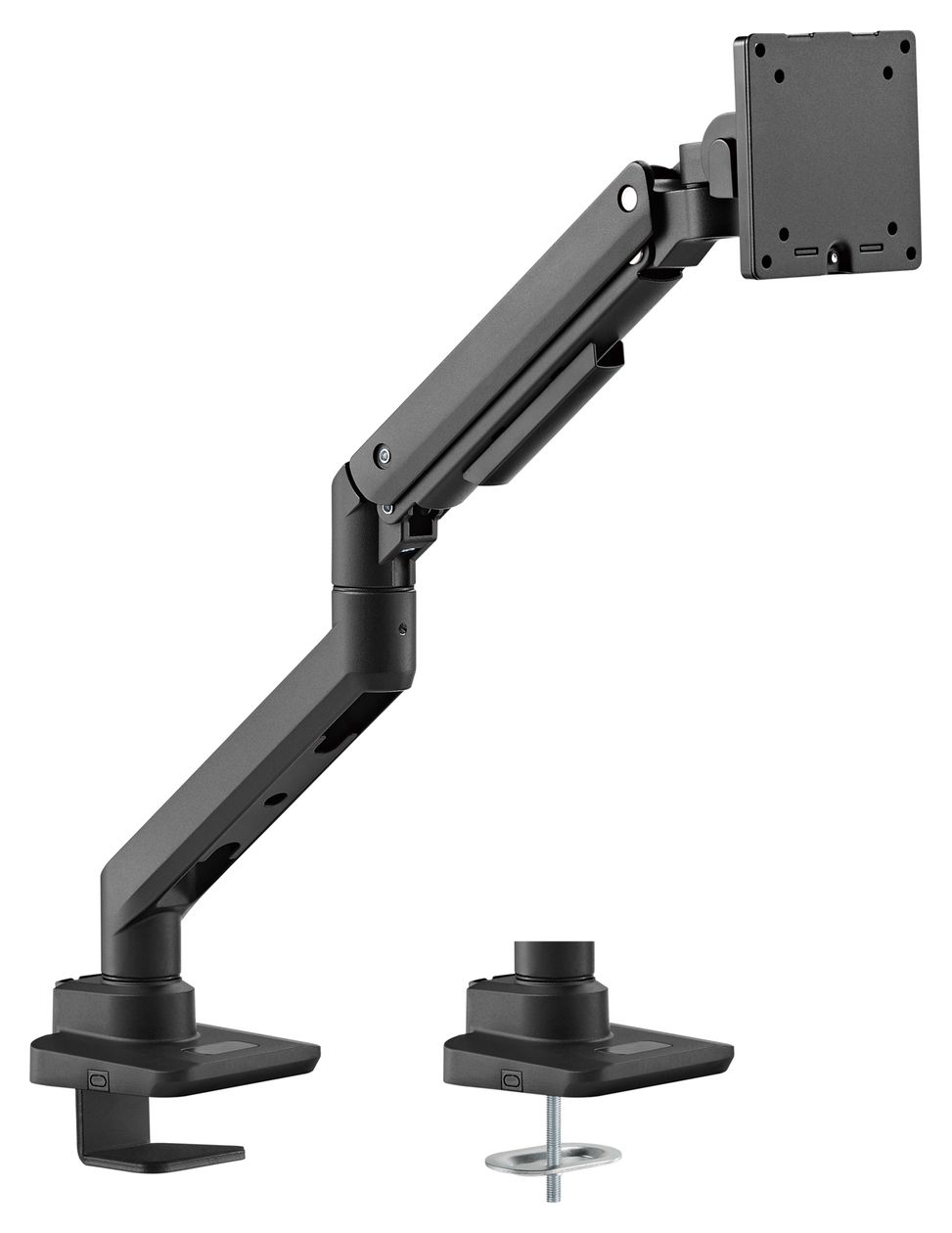 17"-49" Schwerlast-Monitor-Schreibtischhalterung, Schwarz 