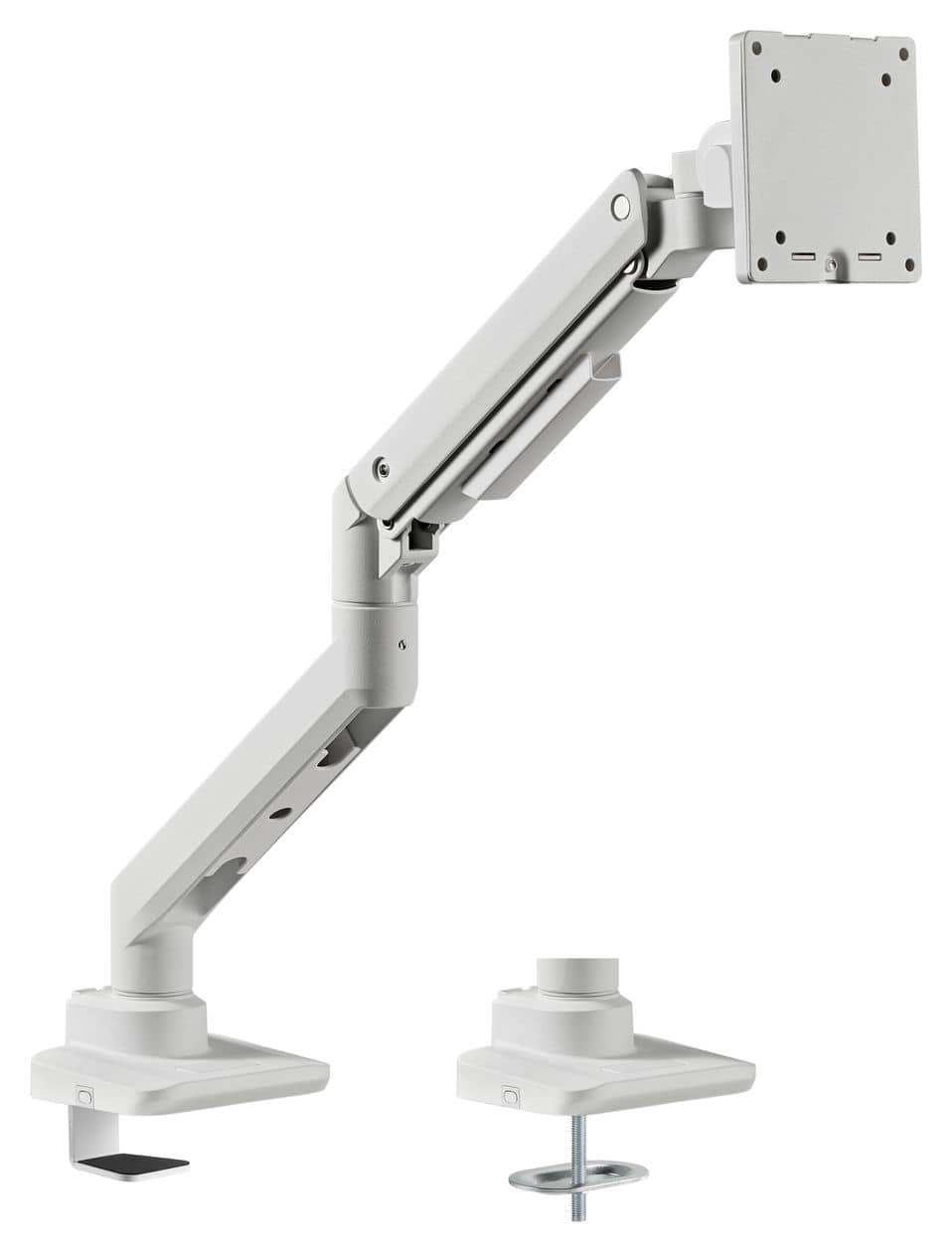 17"-49" Schwerlast-Monitor-Schreibtischhalterung, Weiß 