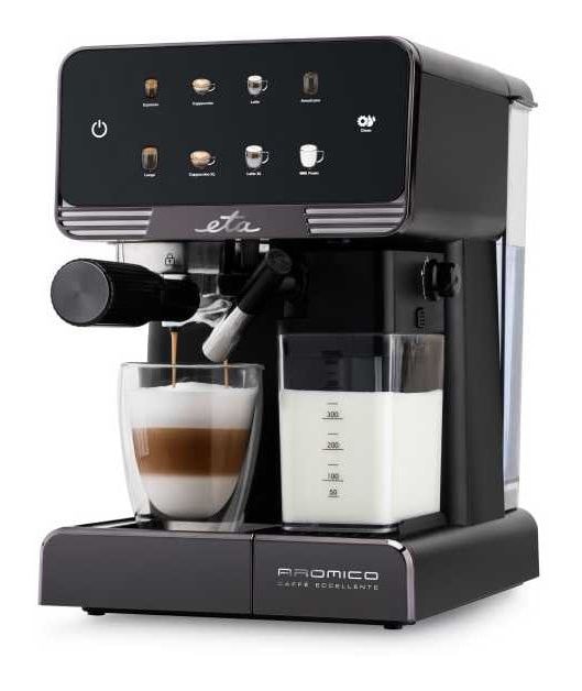 Aromico Siebträger Kaffeemaschine 20 bar 1350 W  (Schwarz) 