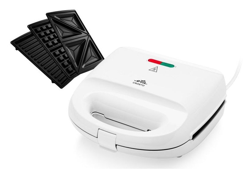 Crosto Sandwichmaker 750 W für 2 Sandwiches  (Weiß) 