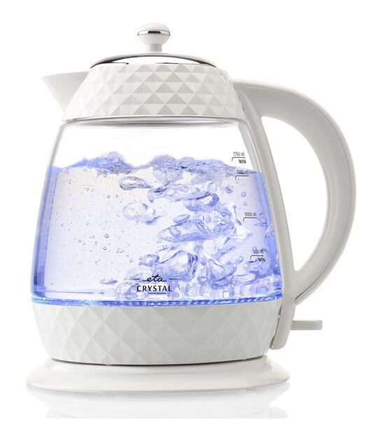 Crystal 1,7 l Wasserkocher 2200 W  (Transparent, Weiß) 