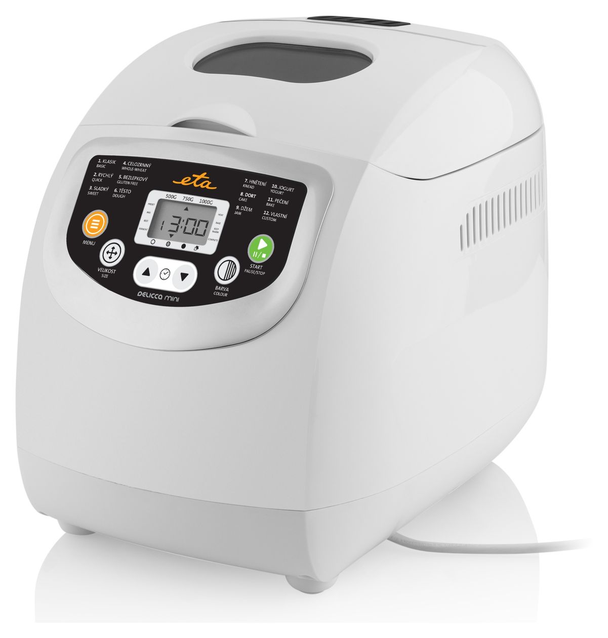 Delicca Mini Brotbackautomat für 1 kg 600 W 
