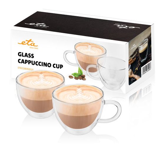 Doppelwandige Cappuccino Gläser  Tasse  (Transparent) 