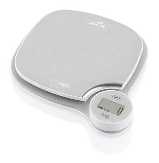 ECOlogic Elektronische Küchenwaage bis 5 kg Genauigkeit 1 g  (Grau) 