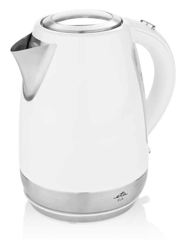 Ela 1,7 l Wasserkocher 2100 W  (Edelstahl, Weiß) 