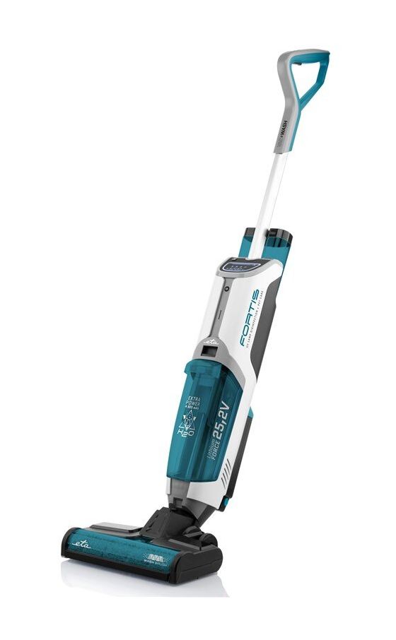 Fortis Handstaubsauger Beutellos bis 45 min Laufzeit 25,2 V HEPA  (Blau, Grün, Weiß) 