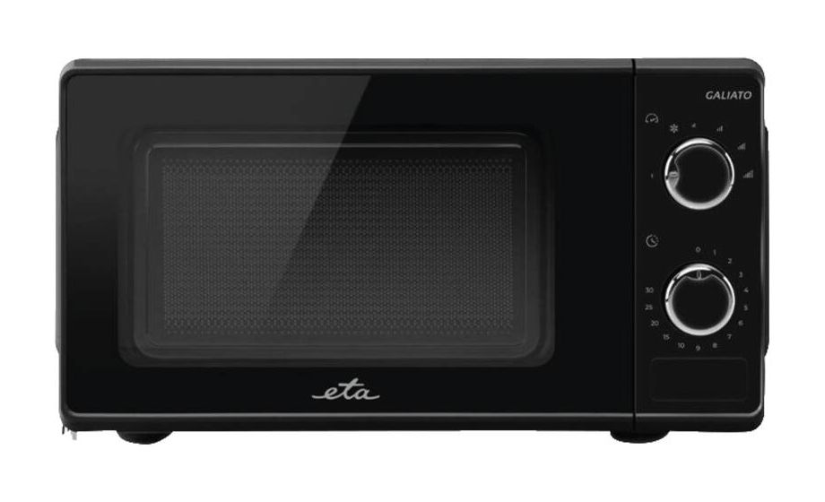 Galiato Freistehende Mikrowelle 700 W Größe: klein 6 Stufen  (Schwarz) 