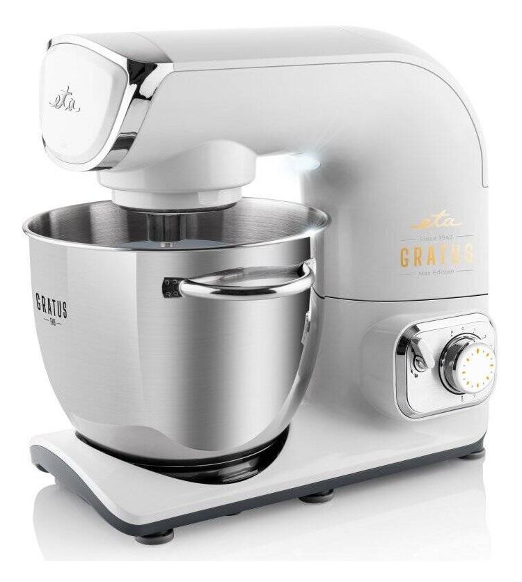 Gratus Evo Max 1500 W Küchenmaschine 5,5 l  (Grau, Edelstahl) 