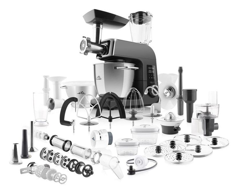 Gratus Kuliner II Max 1700 W Küchenmaschine 6,7 l mit Waage  (Grau) 