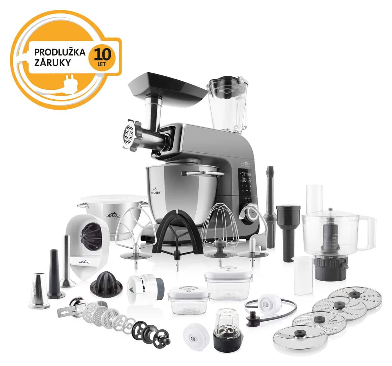 Kuliner II Vario 1700 W Küchenmaschine 6,7 l  (Grau/Titan) 
