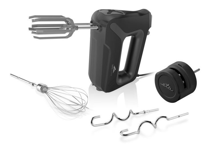 Lento Handmixer 550 W 4 Stufen  (Schwarz) 