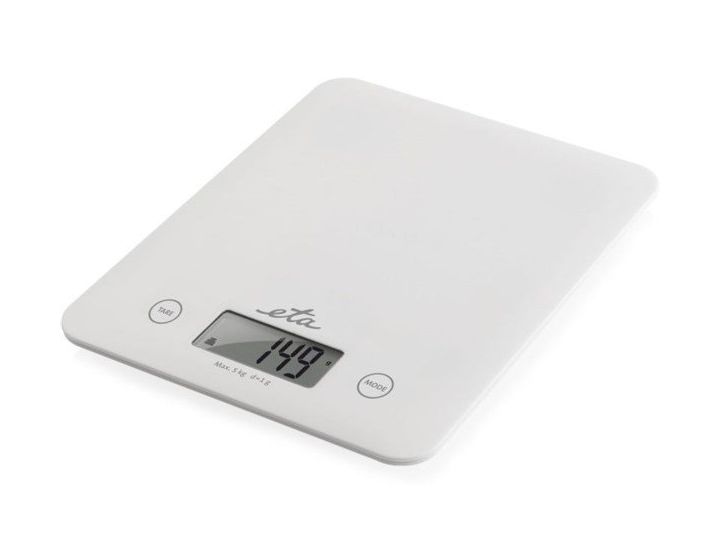Lori Elektronische Küchenwaage bis 5 kg Genauigkeit 1 g  (Weiß) 