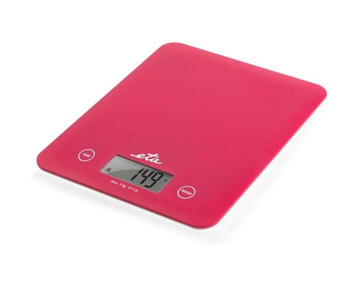Lori Elektronische Küchenwaage bis 5 kg Genauigkeit 1 g  (Pink) 