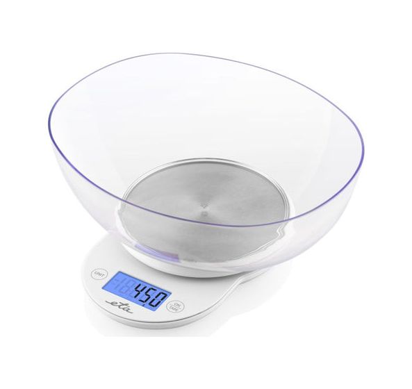 Mari Elektronische Küchenwaage bis 5 kg Genauigkeit 1 g  (Weiß) 
