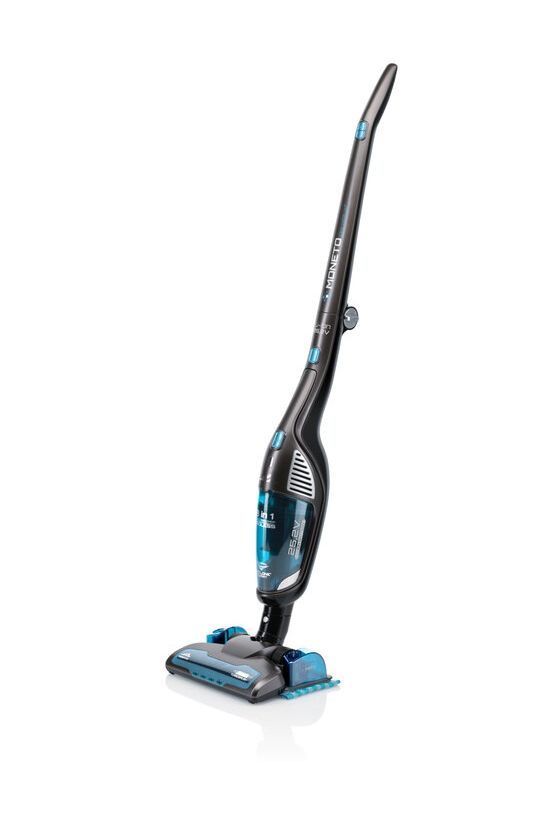 Moneto Aqua Plus Handstaubsauger mit Staubbeutel bis 60 min Laufzeit 25,2 V HEPA  (Schwarz, Grau) 