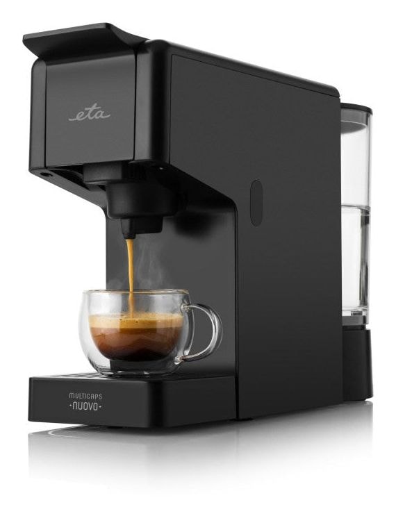 Multicaps Nuovo Gemahlener Kaffee/Kaffeekapsel Maschine  (Schwarz) 