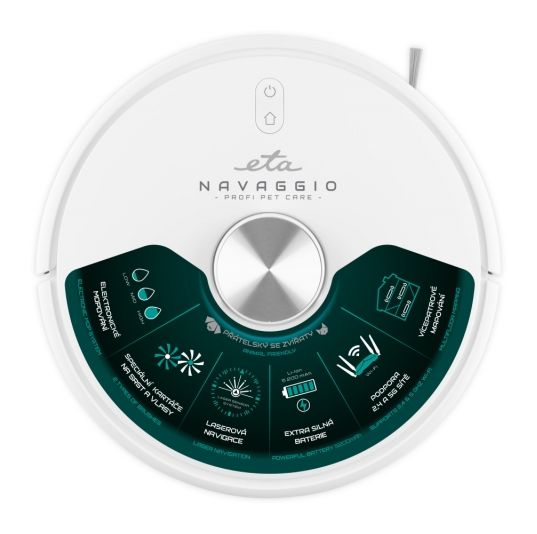 Navaggio Profi Saugroboter nass/trocken 200 min Akku  (Weiß) 