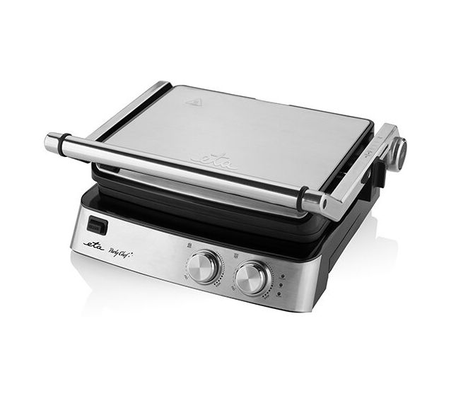 Party Chef Contact 2000 W mit 290 x 230 mm Fläche  (Schwarz, Edelstahl) 