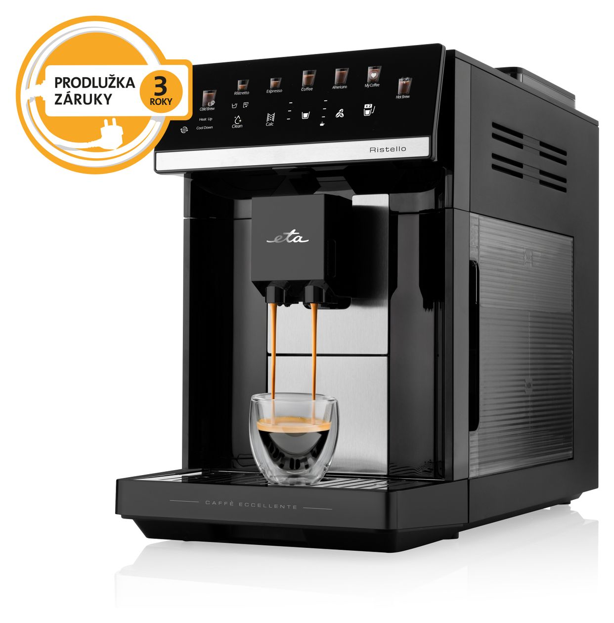 Ristello Kaffeevollautomat 15 bar 1,8 l 450 g AutoClean  (Schwarz) 