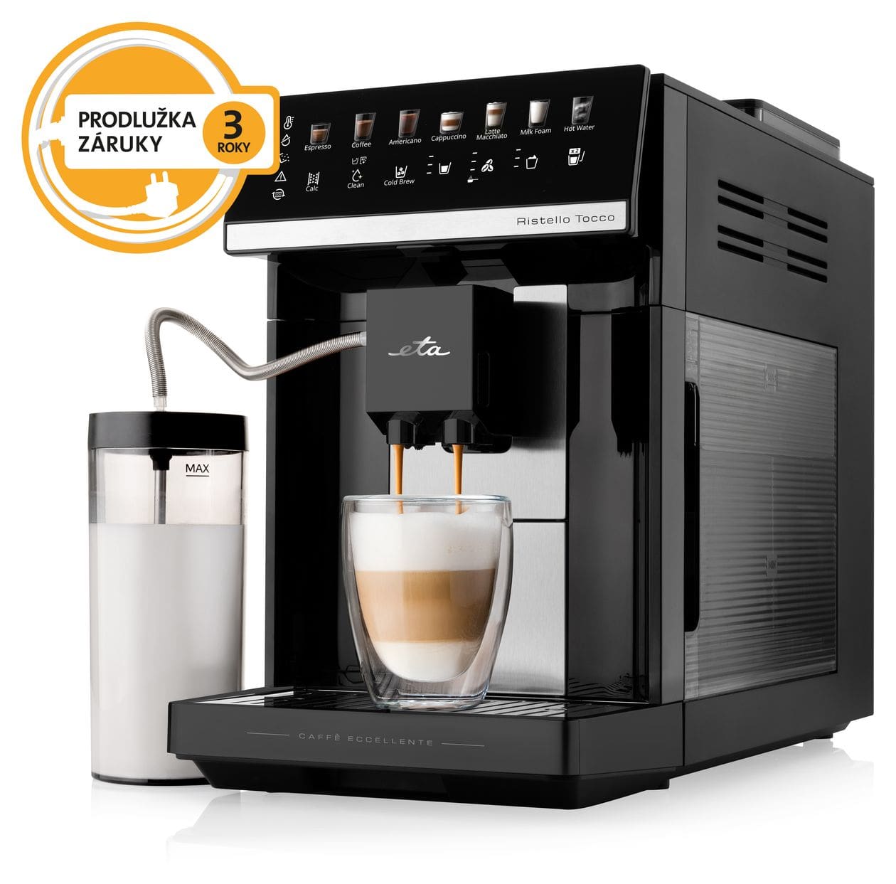 Ristello Tocco Kaffeevollautomat 1,8 l 450 g AutoClean  (Schwarz) 