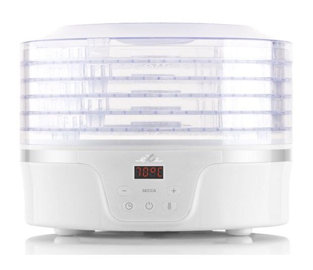 Secca Dörrautomat 380 W 24 h Maximale Timer-Zeit 5 Dörrgitter 