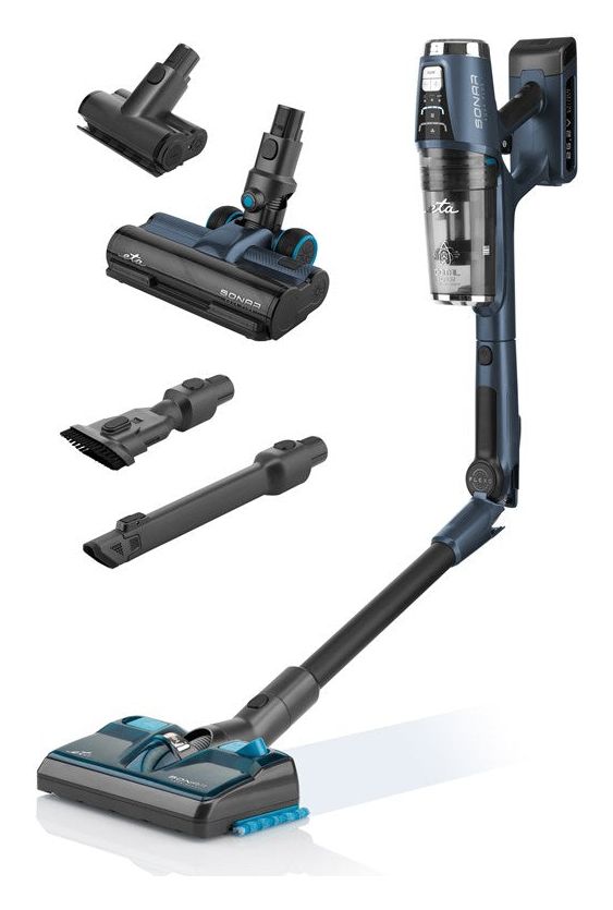 Sonar Aqua Plus Handstaubsauger Beutellos bis 40 min Laufzeit 25,2 V HEPA  (Blau) 