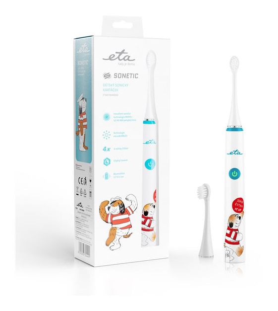 Sonetic Kids Schall-Zahnbürste für Kinder  (Blau, Weiß) 