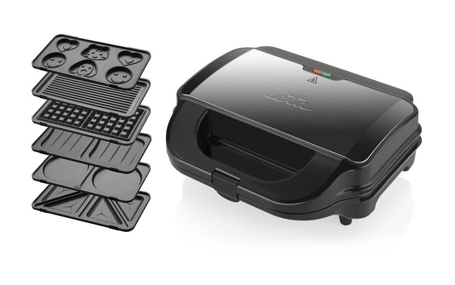 Sorento Plus Sandwichmaker 900 W für 4 Sandwiches  (Schwarz) 