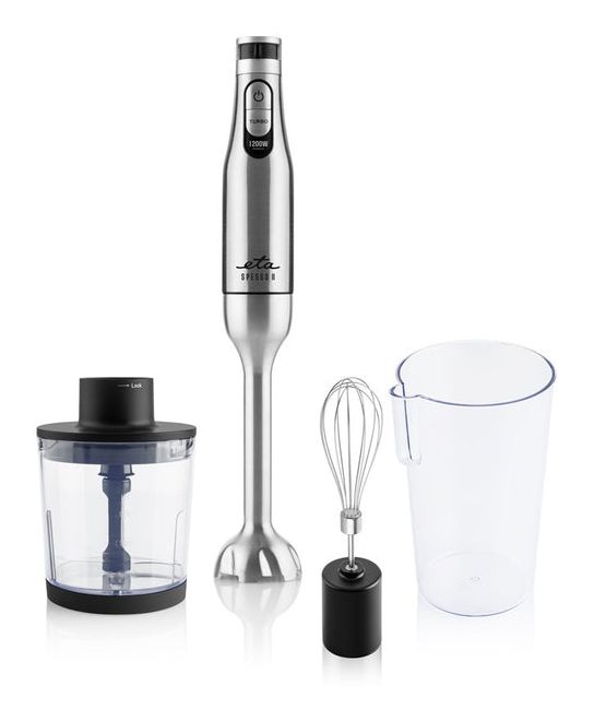 Spesso II Stabmixer 1200 W (Schwarz, Satinierter Stahl) 